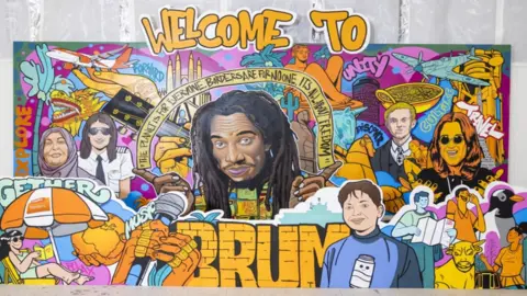 Fabio De Paola / PA Wire The airport artwork