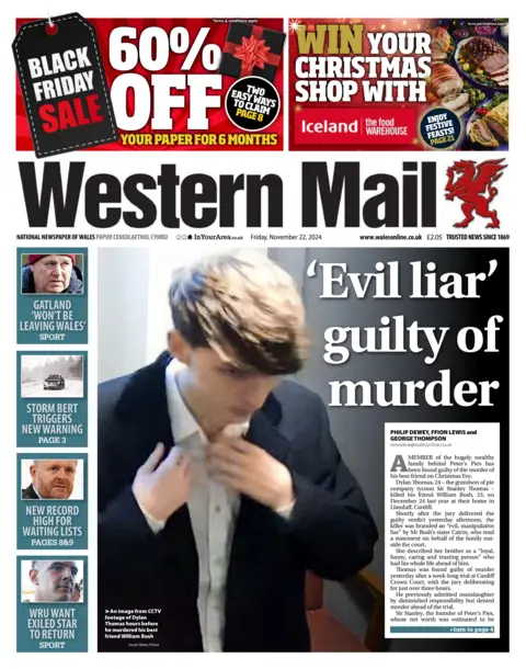 Western Mail Western Mail front page 