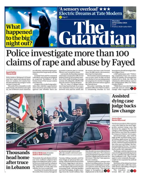  "Police analyse   much  than 100 claims of rape and maltreatment  by Fayed"