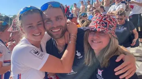 Scott family Sharon Scott (right) with Hannah (left) and Ollie Wayne-Griffith (middle)