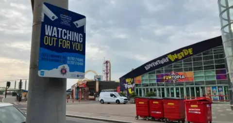 Lewis Adams/BBC Image of a quiet Southend-on-Sea