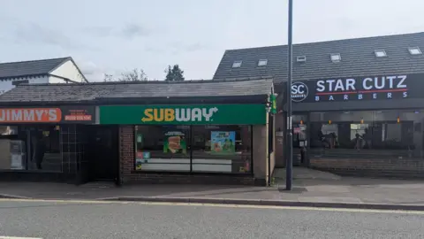 Subway branch across the road