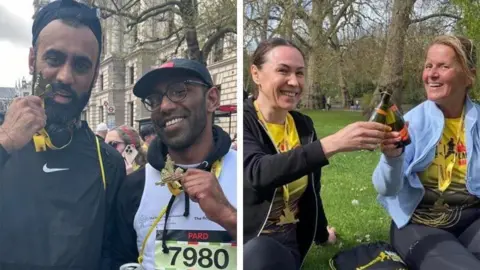 RWT The four competitors after finishing the race