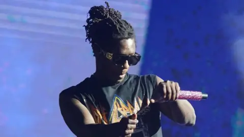 Rapper Young Thug, aka Jeffery Williams, performs at a concert