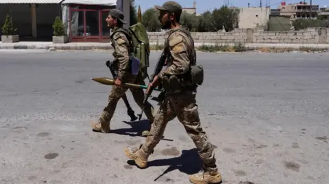 Syrian security forces in Suweida. Photo: 16 July 2025