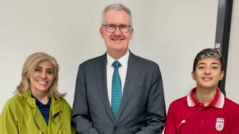 Members of the Iranian women's football team 