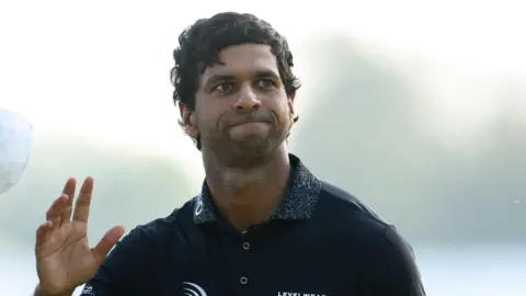 Aaron Rai celebrates winning the 2026 US PGA Championship