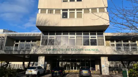 The exterior of County Hall in Glenfield