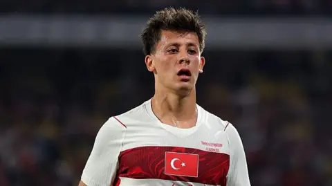 Arda Guler playing for Turkey 