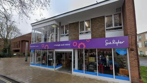 Google Exterior of Sue Ryder store in Peterborough