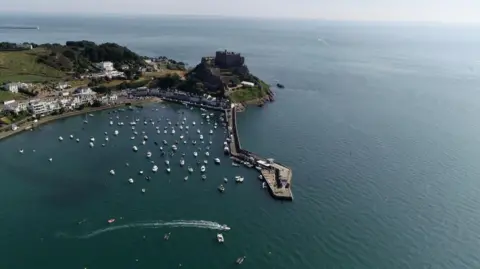 BBC Gorey Castle sea aerial