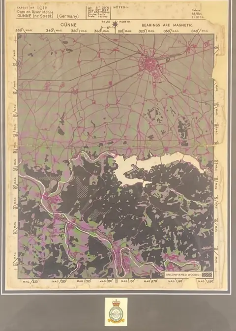 Hansons Auctioneers A military map of Möhne dam