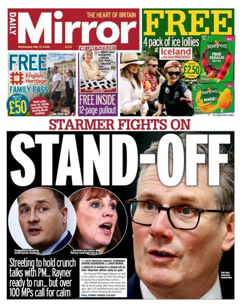 78394d80-4e44-11f1-bd52-e755d604ece4.jpg The Papers: 'Starmer and Streeting set for showdown' and 'Crisis? What crisis?'