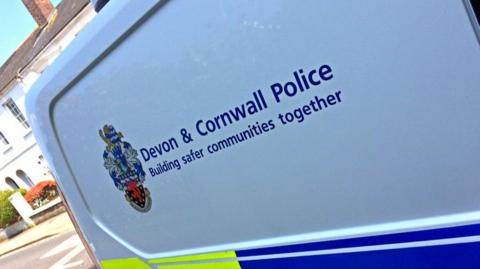 Devon & Cornwall police van sign 