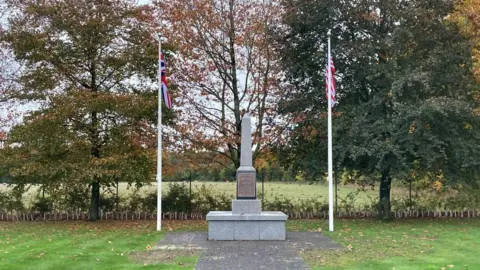 Jill Bennett/BBC A memorial 