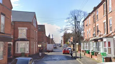 Google A general view of Gladstone Street, Nottingham