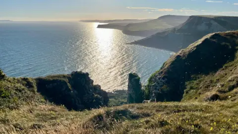 A panoramic view from Worth Matravers, Dorset