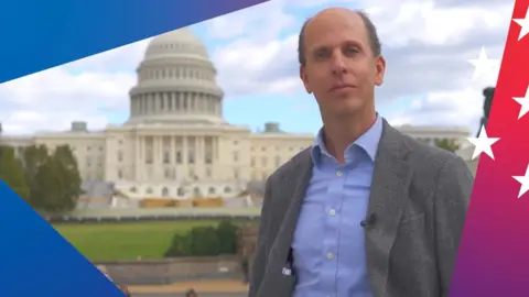 Anthony Zurcher stood in front of the US Capitol building