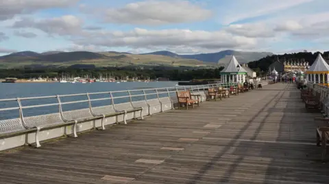 Getty Images Garth Pier in Bangor, Gwynedd with views of Eryri in the background