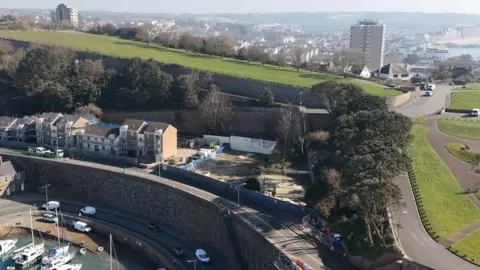 BBC Aerial view of Haut du Mont