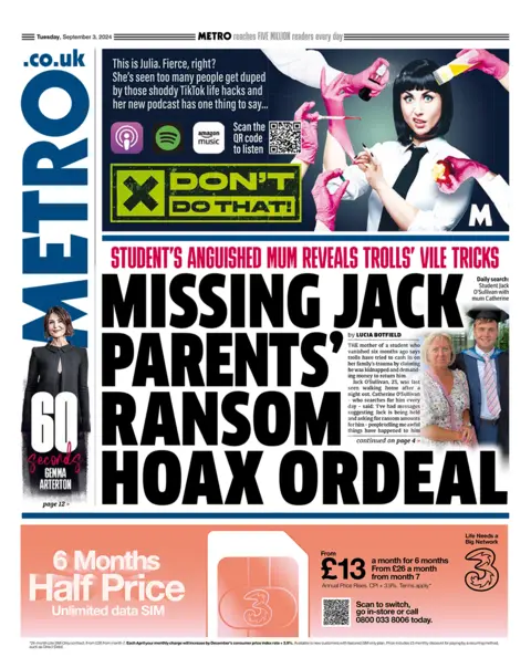  "Missing Jack parents' ransom hoax ordeal". 