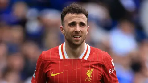Diogo Jota in action for Liverpool against Chelsea in May
