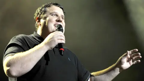 Peter Kay on stage in 2012