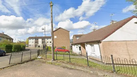 A Google Maps screenshot of Arlesford Road in Bradford, a residential street with a mixture of flats, houses and bungalows.