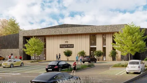 Royal Mail Artist's impression of what the new site in Patcham could look like