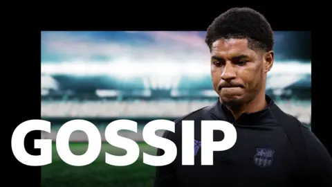 BBC gossip graphic with Marcus Rashford