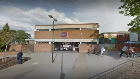 Google Streetview Swadlincote library building