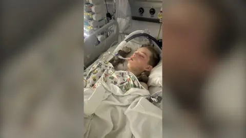 Sebb in a coma in Hosptial ICU.