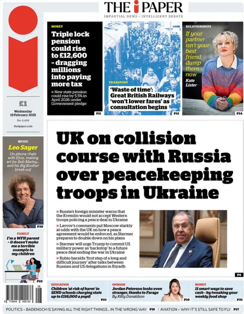  UK connected  collision people   with Russia implicit    peacekeeping troops successful  Ukraine