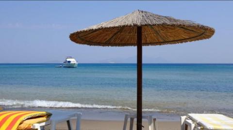 A Greek beach