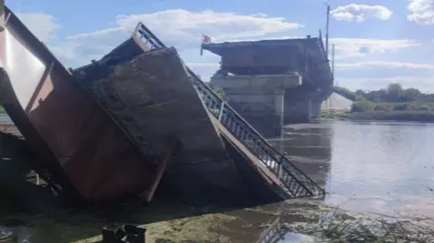 Telegram The bridge near the town of Glushkovo has been blown up