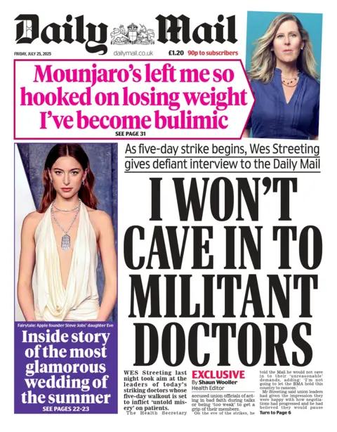  "I won't cave in to militant doctors".