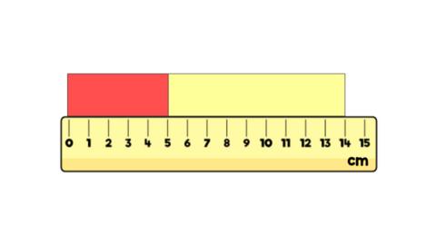 Drawing of a ruler