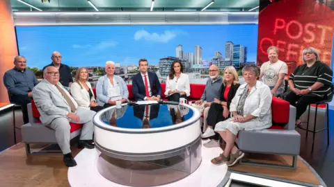 Former sub-postmasters appear on BBC Breakfast following the publication of a report into the scandal