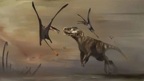 Illustration of Skye dinosaurs