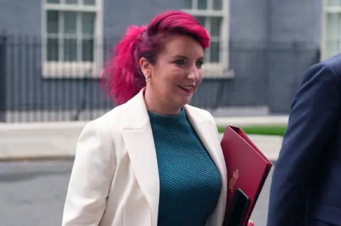 PA Media Secretary of State for Transport Louise Haigh leaving Downing Street, London, after a Cabinet meeting. Picture date: Tuesday July 23, 2024.