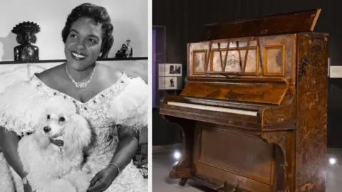 Getty Images / David Parry for the V&A Winifred Atwell and her piano at the V&A exhibition