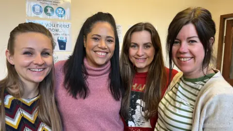 (Left to right) Kate Jordan, Ashley Pinto, Cat Bodin, Hanna Beech