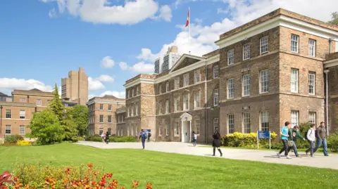 Fielding Johnson Building a light brick building