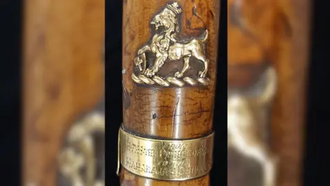 Ancient House Museum Inscription on walking stick