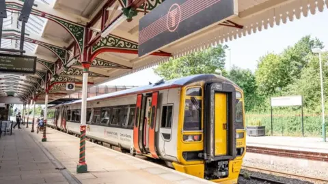 TfW A train on a station