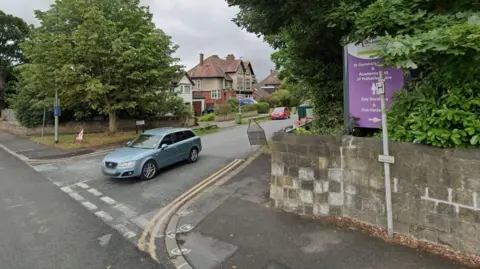 Google Junction of Harrogate Road and Moorland Drive