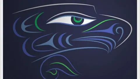 Qwalsius-Shaun Peterson Qwalsius-Shaun Peterson's depiction of the logo, done in a Salish style