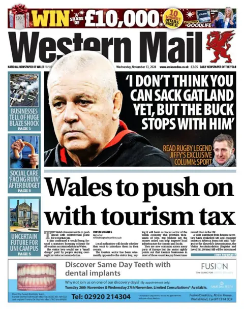 Western Mail Western Mail front page