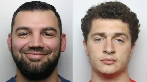 West Yorkshire Police Police pictures of Shakeel Ahmed (left) and Jordan Spalding (right)