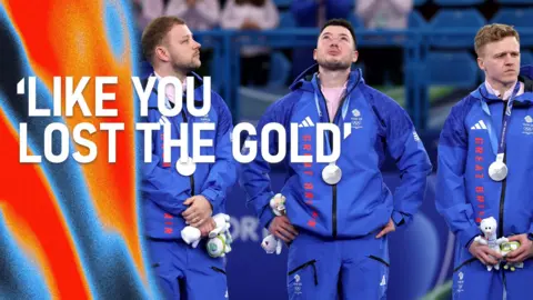 Team GB curlers getting silver medal